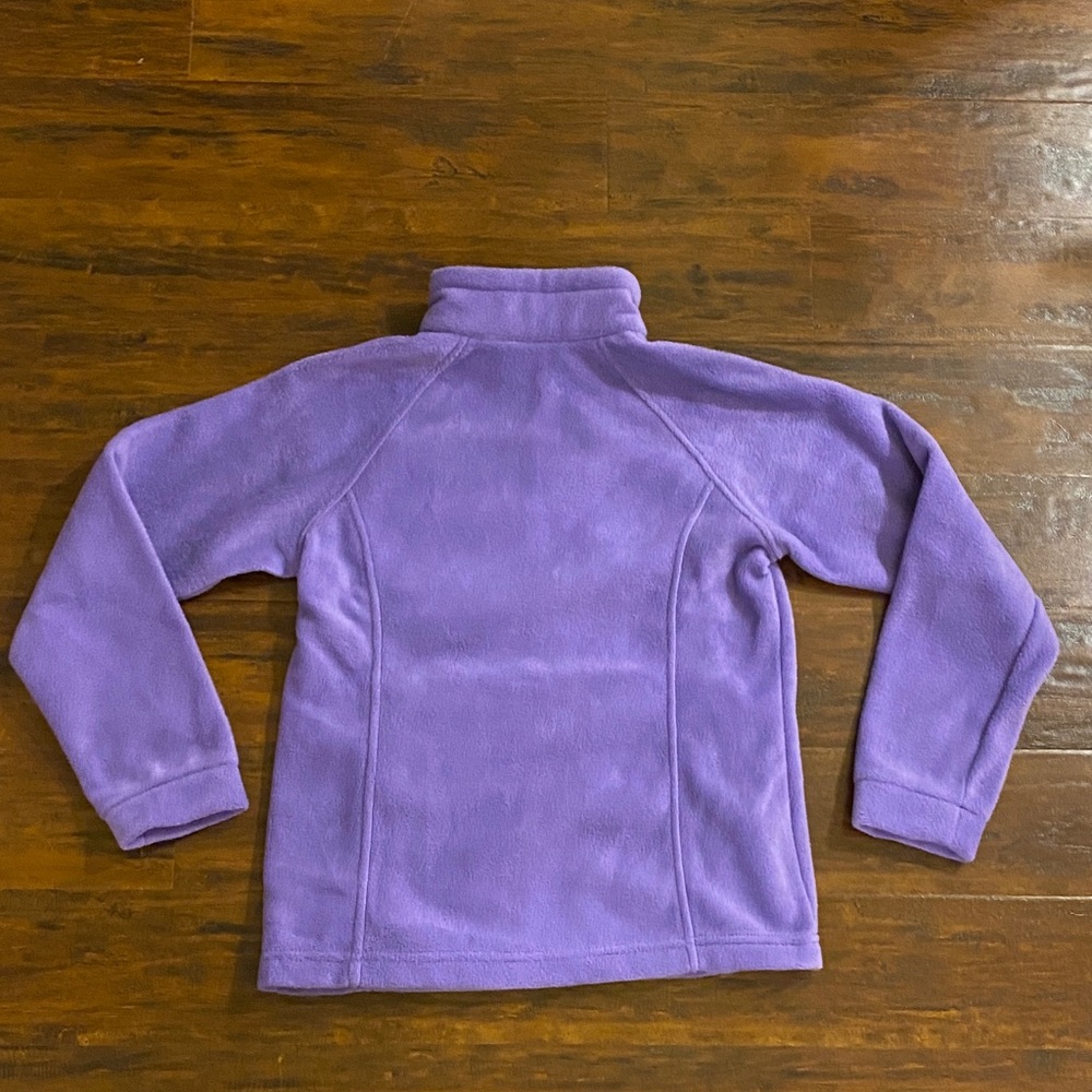 NWT Columbia Girls' Lavender Full‑Zip Benton Springs Fleece Jacket Size Youth L - Picture 5 of 8